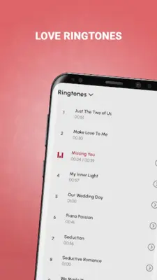 Romantic Love Ringtones android App screenshot 9