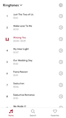 Romantic Love Ringtones android App screenshot 4