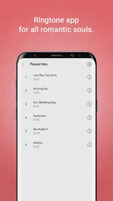 Romantic Love Ringtones android App screenshot 5